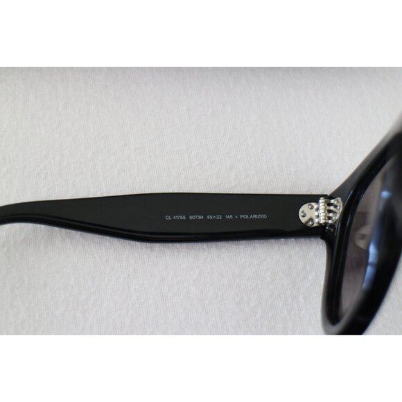 CELINE Audrey Sunglasses CL 41755 Black Polarized with Case Made in Italy - Picture 4 of 6